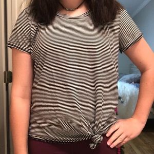 Black and white Striped shirt